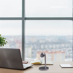 GHOSTDESK - Supporto da scrivania magnetico, universale per tutti gli smartphone, orientabile a 360°, incluse 2 placche metalliche