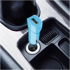 GIULIOCESARE - Profumatore da auto a forma di omino + caricabatteria da auto USB-A 5 Watt