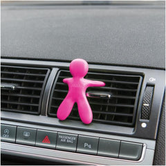 GIULIOCESARE - Profumatore da auto a forma di omino + caricabatteria da auto USB-A 5 Watt