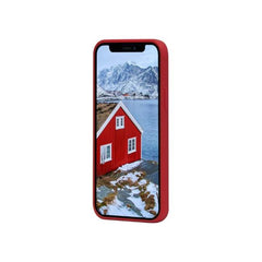 Greenland - Custodia in Plastica Riciclata per iPhone 12 mini - Rosso Lampone