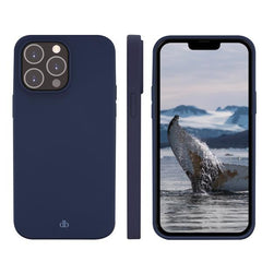 Greenland - Custodia per iPhone 14 Pro Max in 100% Plastica Riciclata - Blu