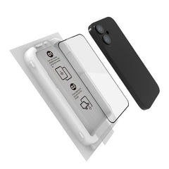 GLASSKIT - Applicatore auto-allineante con vetro protettivo 9H con spessore 0.3 mm compatibile con Apple iPhone 17 [IPHONE 17 CASES]