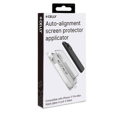 GLASSKIT - Applicatore auto-allineante con vetro protettivo 9H con spessore 0.3 mm compatibile con Apple iPhone 17 Pro Max [IPHONE 17 CASES]