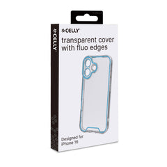 GLOW - Cover trasparente in TPU con bordi che si illuminano al buio compatibile con Apple iPhone 16 [IPHONE 16 CASES]