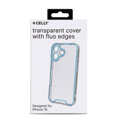 GLOW - Cover trasparente in TPU con bordi che si illuminano al buio compatibile con Apple iPhone 16 [IPHONE 16 CASES]