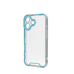 GLOW - Cover trasparente in TPU con bordi che si illuminano al buio compatibile con Apple iPhone 16 [IPHONE 16 CASES]