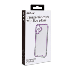 GLOW - Cover trasparente in TPU con bordi che si illuminano al buio compatibile con  Apple iPhone 16 [IPHONE 16 CASES]