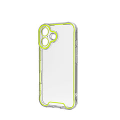 GLOW - Cover trasparente in TPU con bordi che si illuminano al buio compatibile con Apple iPhone 16 [IPHONE 16 CASES]