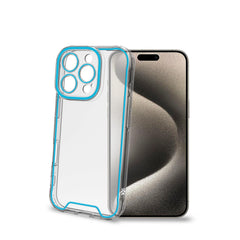 GLOW - Cover trasparente in TPU con bordi che si illuminano al buio compatibile con Apple iPhone 16 Pro [IPHONE 16 CASES]