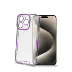 GLOW - Cover trasparente in TPU con bordi che si illuminano al buio compatibile con Apple iPhone 16 Pro [IPHONE 16 CASES]