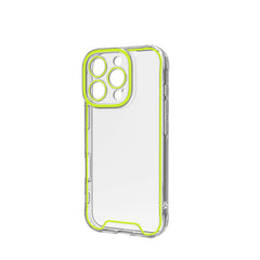 GLOW - Cover trasparente in TPU con bordi che si illuminano al buio compatibile con Apple iPhone 16 Pro [IPHONE 16 CASES]