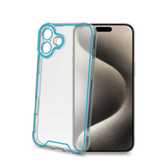 GLOW - Cover trasparente in TPU con bordi che si illuminano al buio compatibile con Apple iPhone 16 Plus [IPHONE 16 CASES]