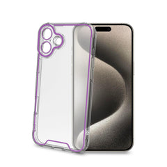 GLOW - Cover trasparente in TPU con bordi che si illuminano al buio compatibile con Apple iPhone 16 Plus [IPHONE 16 CASES]