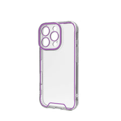 GLOW - Cover trasparente in TPU con bordi che si illuminano al buio compatibile con Apple iPhone 16 Plus [IPHONE 16 CASES]