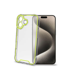 GLOW - Cover trasparente in TPU con bordi che si illuminano al buio compatibile con Apple iPhone 16 Plus [IPHONE 16 CASES]
