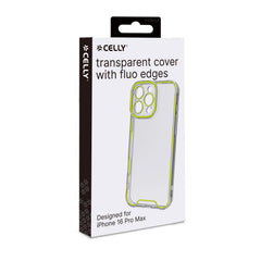 GLOW - Cover trasparente in TPU con bordi che si illuminano al buio compatibile con Apple iPhone 16 Pro Max [IPHONE 16 CASES]