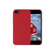 Greenland - Custodia in Plastica Riciclata per iPhone SE/8/7 - Rosso Lampone