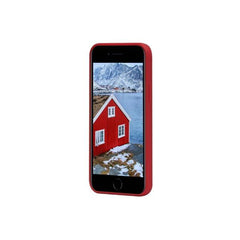 Greenland - Custodia in Plastica Riciclata per iPhone SE/8/7 - Rosso Lampone