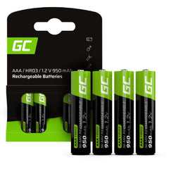 Greencell - RECHARGE BATTERIES 4XAAA HR03 950MA