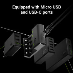 Caricabatterie Green Cell GC VitalCharger Ni-MH AA e AAA con porta Micro USB e USB-C