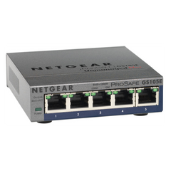 NETGEAR GS105E Switch Smart Managed Plus 5 porte Gigabit,Garanzia a vita+NBD