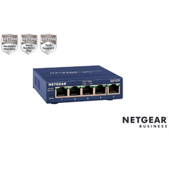 NETGEAR GS105GE Switch Unmanaged 5 porte Gigabit, Garanzia a vita  e NBD