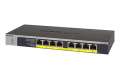 NETGEAR GS108LP Switch Unmanaged 8 porte Gigabit PoE+ (budget 60W),Garanzia a vita+NBD