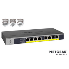 NETGEAR GS108PP-100EUS Switch Unmanaged PoE a 8 porte con budget energetico 123W