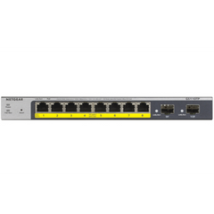 NETGEAR GS110TP Switch Smart Managed Pro 8 porte Gigabit PoE (budget 55W),Garanzia a vita