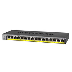 NETGEAR GS116LP Switch Unmanaged 16 porte Gigabit PoE+ (budget 76W),Garanzia a vita+NBD