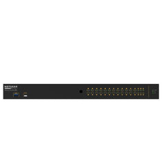 NETGEAR GSM4230UP-100EUS AV Line M4250-26G4F-PoE++ 24x1G Ultra90 PoE++ 802.3bt 1,440W 2x1G and 4xSFP Managed Switch