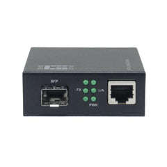 LEVELONE GVM-2000 - MEDIA CONVERTER Gigabit RJ45-SFP intelligente, compatibile con chassis montabile su rack da 19"