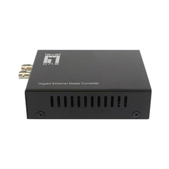 LEVELONE GVT-2003 - MEDIA CONVERTER GIGABIT da RJ45 a ST, fibra monomodale, 1310nm, 20 km