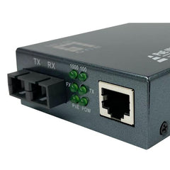 LEVELONE GVT-2013 - MEDIA CONVERTER GIGABIT da RJ45 a SC, PoE PSE, fibra multimodale, 850nm, 500m