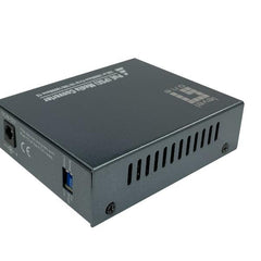 LEVELONE GVT-2014 - MEDIA CONVERTER GIGABIT da RJ45 a SC, PoE PSE, fibra monomodale, 1310nm, 20 km