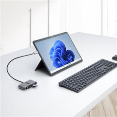 Hub USB-C con Ethernet a 3 porte