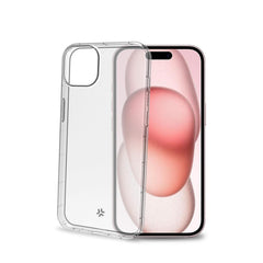 HEXAGEL - Cover trasparente semi rigida, ultra resistente in Poliuretano + Policarbonato compatibile con Apple iPhone 15 [IPHONE 15 CASES]