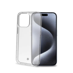 HEXAGEL - Cover trasparente semi rigida, ultra resistente in Poliuretano + Policarbonato compatibile con Apple iPhone 15 Pro [IPHONE 15 CASES]