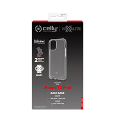 HEXALITE -Cover trasparente semi rigida, ultra resistente in Poliuretano + Policarbonato compatibile con  Apple iPhone 12 Mini