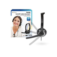 HHEADMUS CUFFIA CON MICROFONO E TELECOMANDO  USB
