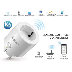 HIOT-SPL16M  Presa Smart Wi-Fi 16A con misuratore consumi energetici