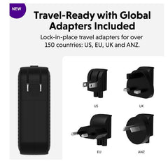 HyperJuice® Caricatore da Viaggio USB-C GaN 100W – Nero