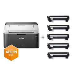 Stampante Laser monocromatica Brother HL1212WB Bundle con 5 toner
