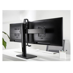 HM-SPMSD200  Supporto da tavolo per 2 monitor regolabile in altezza. Attacco VESA. Max 2 x 27" / 6Kg