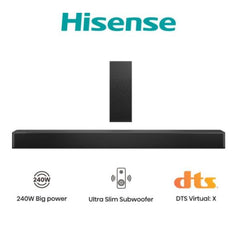 SOUNDBAR HS2100 2.1 DOLBY + SUBWOOFER BLUETOOTH 240W