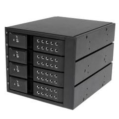 Sistema Backplane mobile per rack hot-swap portatili a 4 bay alloggiamenti per HDD SAS II / SATA III 3,5" - 6 Gbps