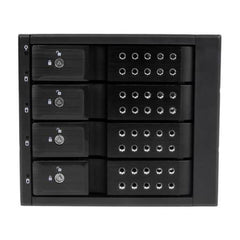 Sistema Backplane mobile per rack hot-swap portatili a 4 bay alloggiamenti per HDD SAS II / SATA III 3,5" - 6 Gbps