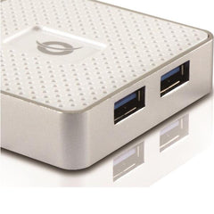 HUB USB 3.0 4-PORTE con alimentatore - Bianco