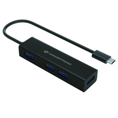 HUB USB-C 3.2 4-PORTE USB 3.0 in ALLUMINIO