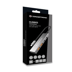 HUB USB 3.2 Gen 2 4-PORTE, 10 Gbps, 2xUSB-C, 2xUSB-A, USB PD da 100W